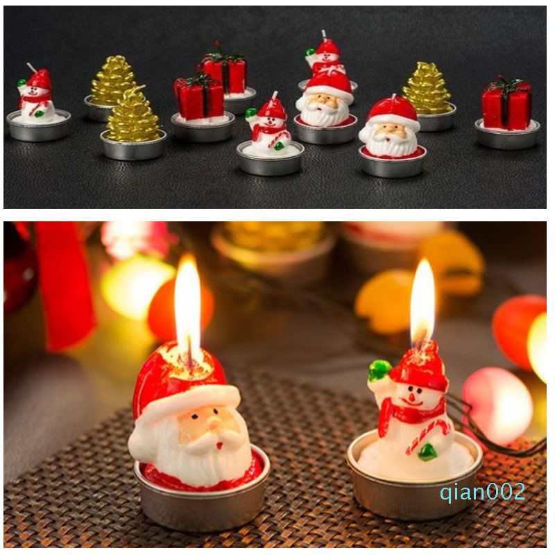 Christmas Candle Santa Claus Snowman Xmas Tree Wax Candle Happy New Year House Table Decorations Candles Hh9 A2548 Spa Candles Specialty Candles From Qian002 3 21 Dhgate Com