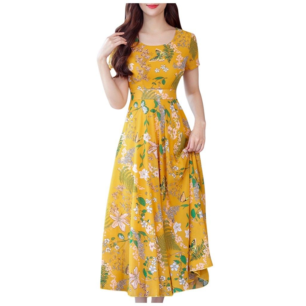 yellow floral maxi dress plus size