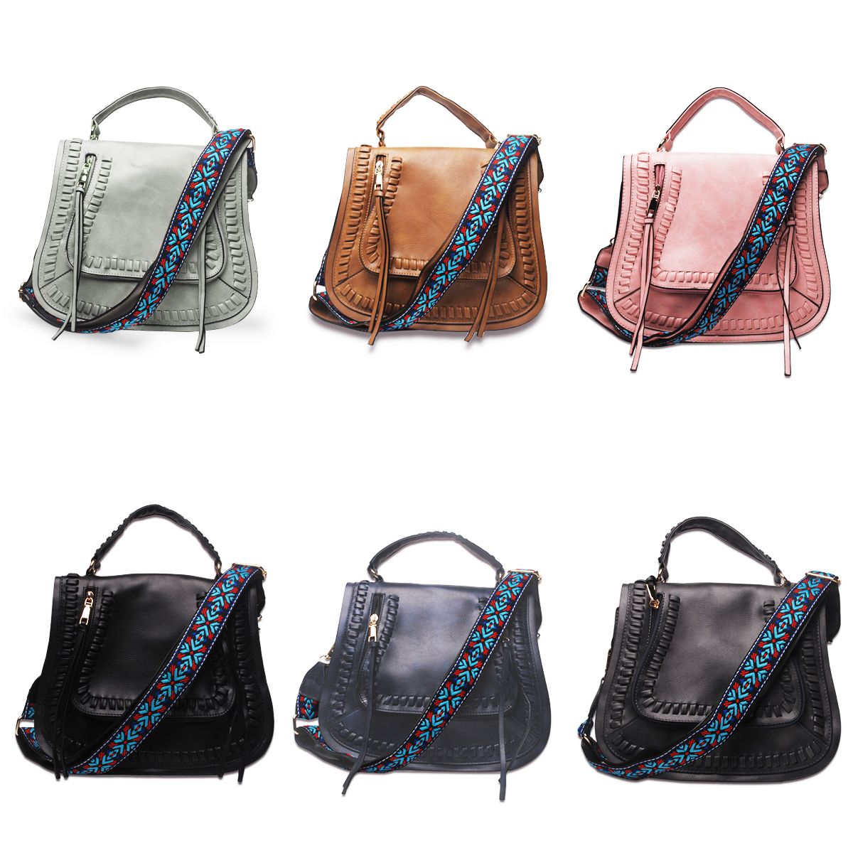 Womens Leather Tote Shoulder Bags Handbags with Colorful Guitar Womens Leather Tote Shoulder Bags Handbags with Colorful Guitar