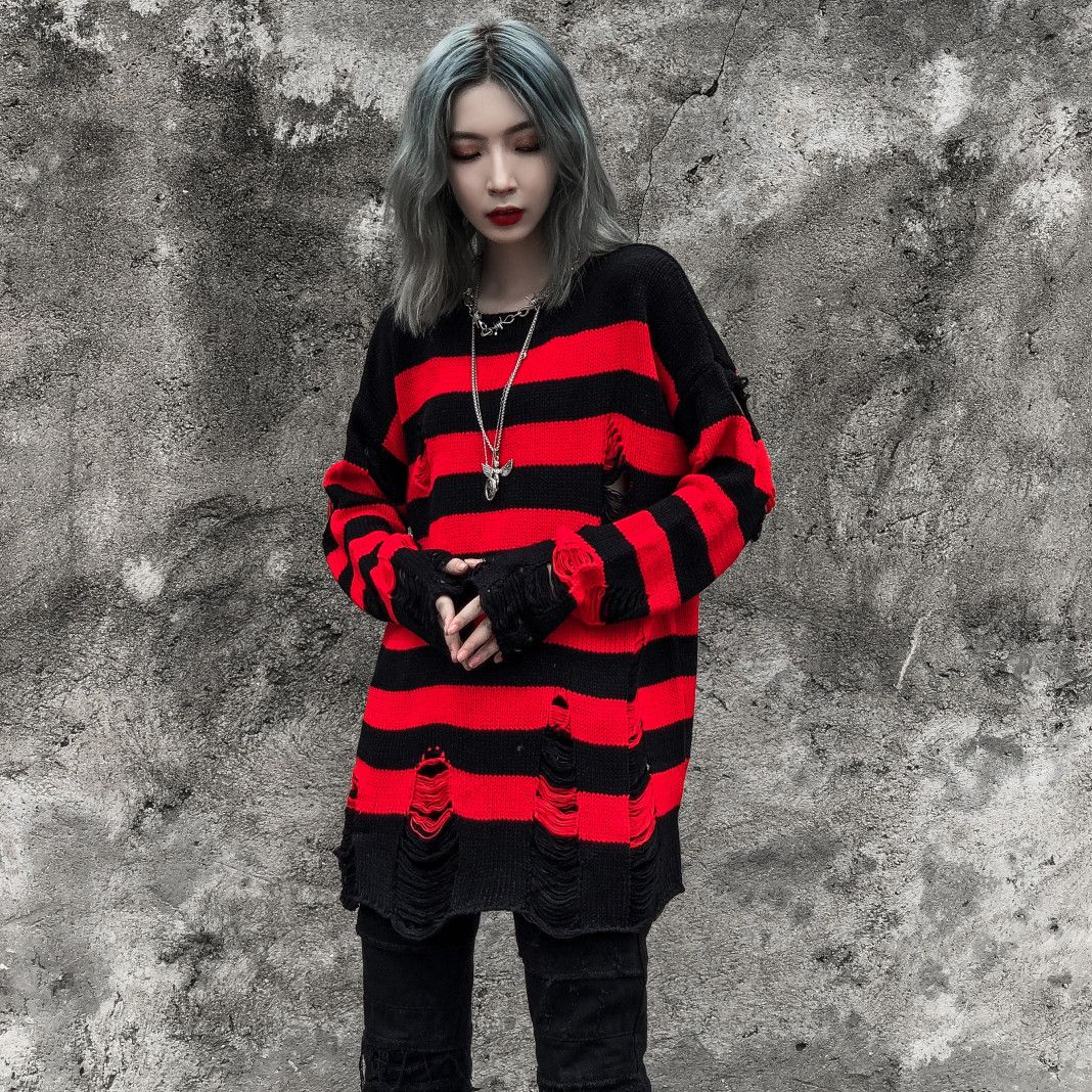 ripped sweater womens