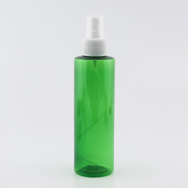 200mlの緑色のボトルホワイトペット