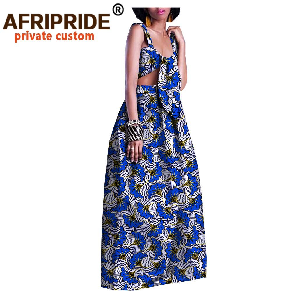 ankara maxi skirt and crop top