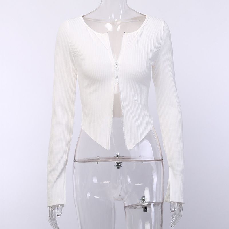 double zip cardigan womens