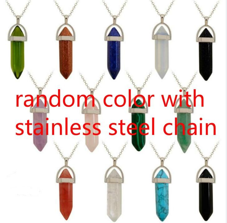 random colors with stainless steel chain