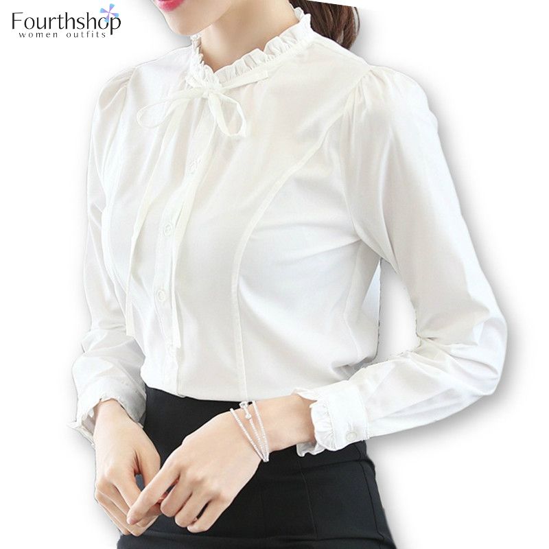 Womens Blouses \u0026 Shirts Elegant White 
