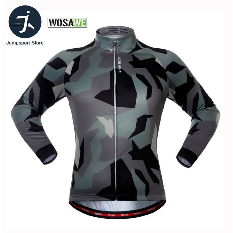 windproof long sleeve cycling jersey