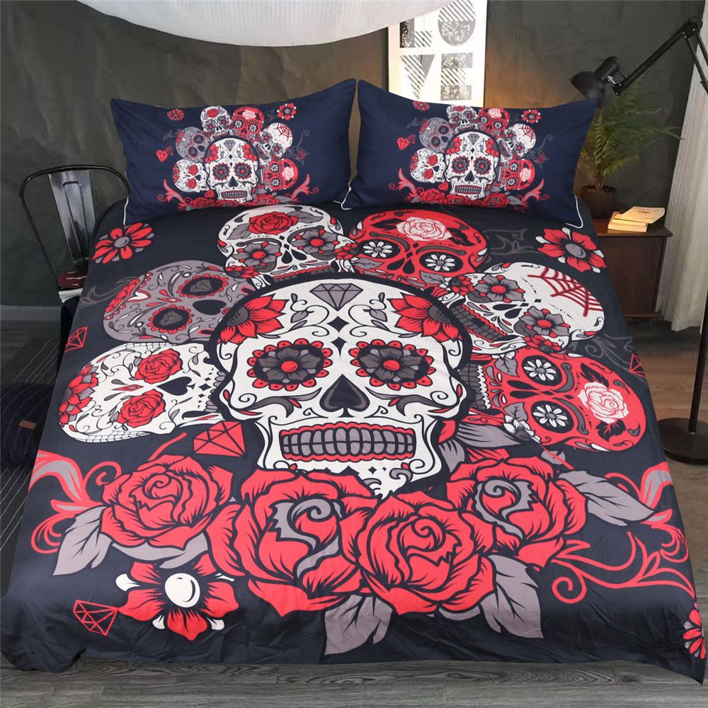 Bohemian Luxury Bedding Sets Queen Size Skull Comforter Duvet Cover Set Kids Bed Pillow Cover Twin Full King Size T200819 Buy Bedding King Duvet Sets From Xue009 64 53 Dhgate Com