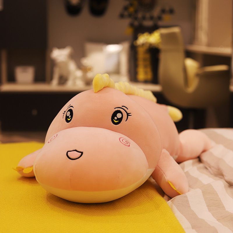 pink dinosaur plush toy