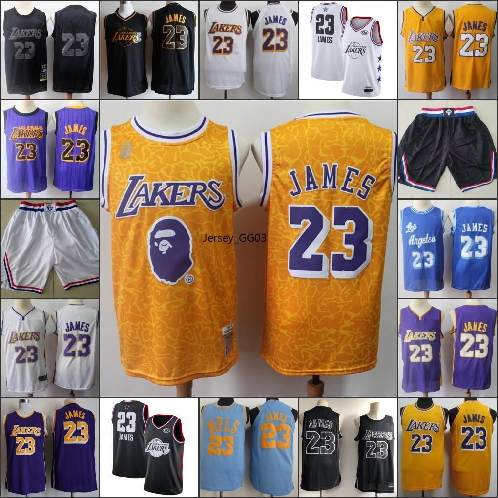 2019 MVP Edición NBA LeBron James en Nueva Jersey de Los Ángeles Lakers Hombres
