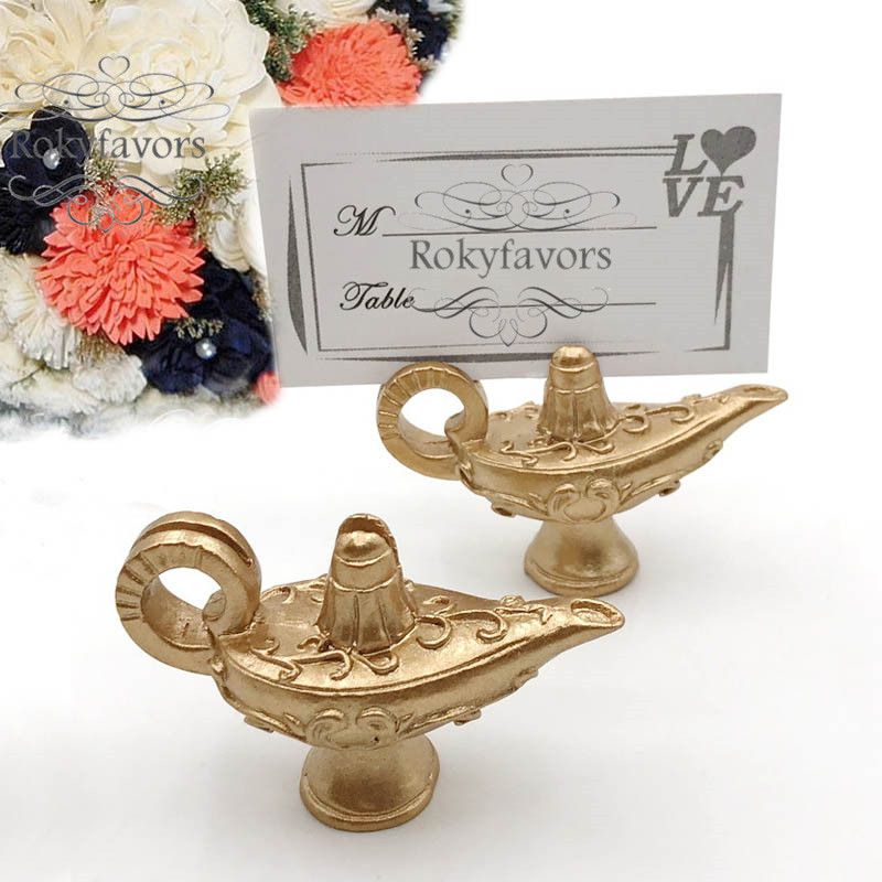 Lot 10pcs containing dragees lamp aladdin with tulle wedding decoration boxes