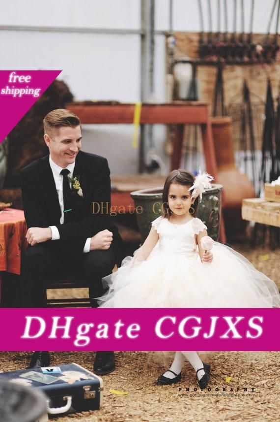 lace back flower girl dress