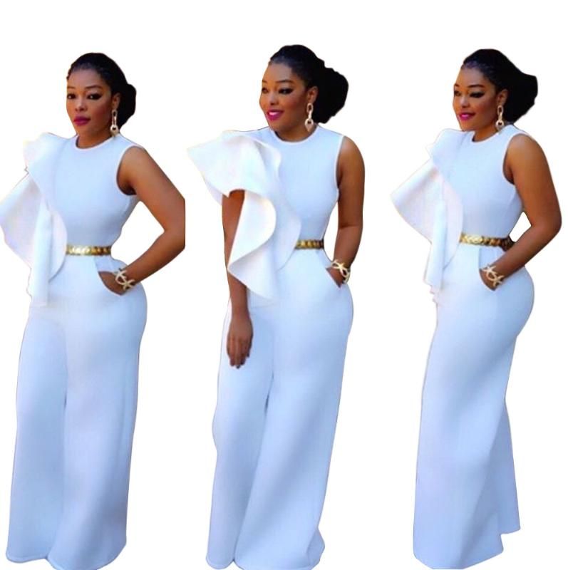 all white elegant jumpsuits