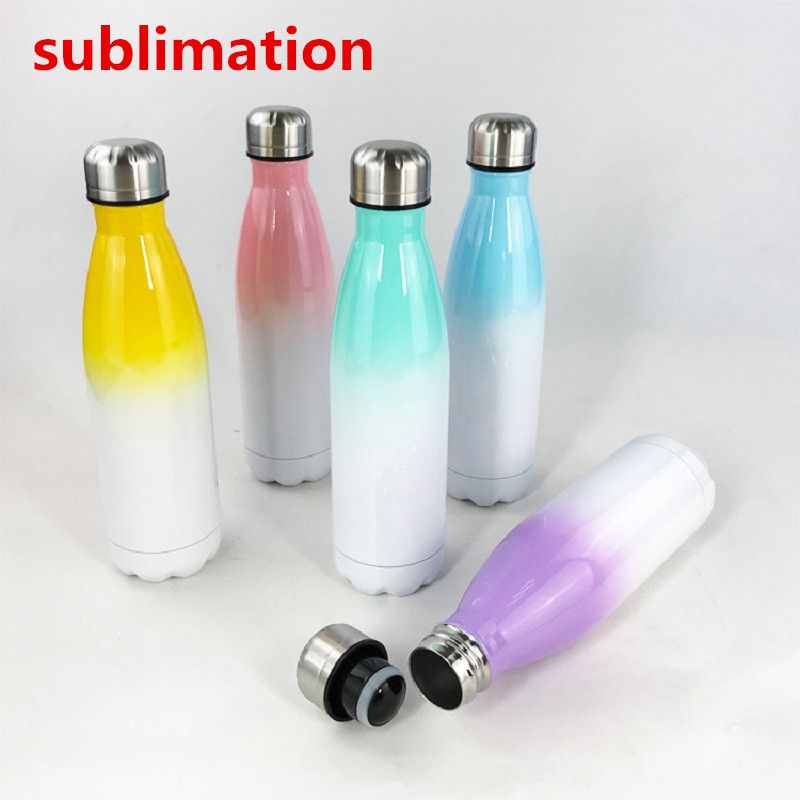 Sublimation 17oz Stainless Steel Water Bottle Colorful Double Wall