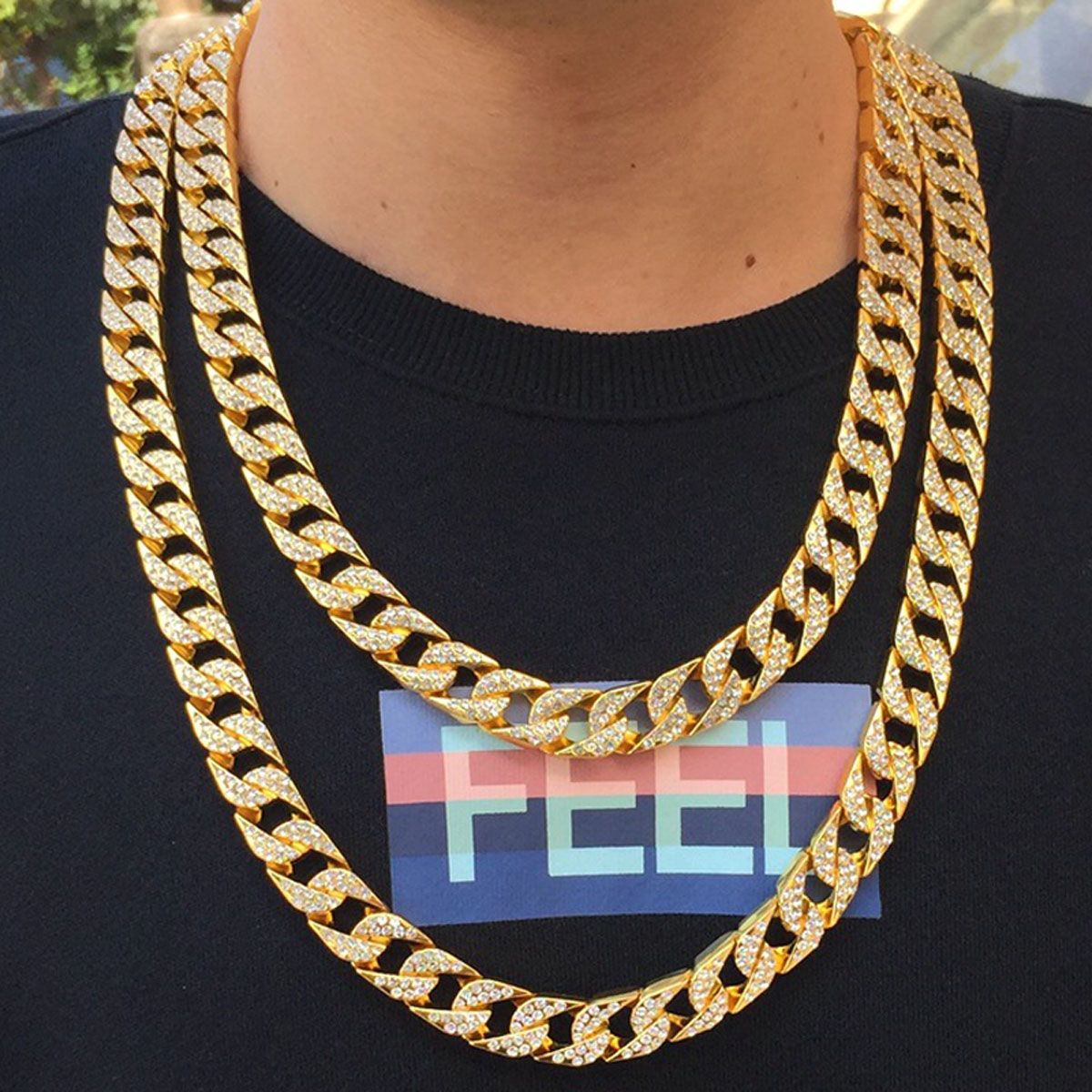 Chains Mens Cuban Link Chain Necklace 