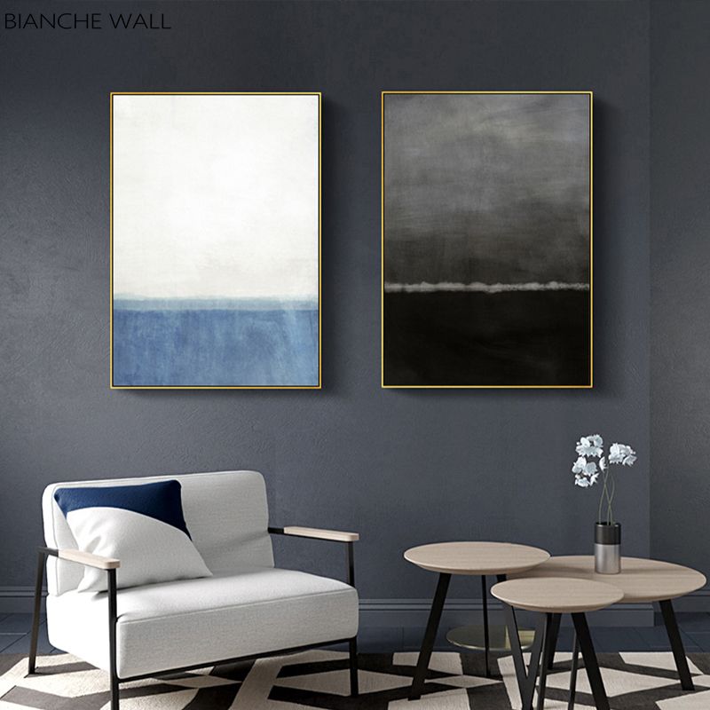Contemporary Art Color Block Abstract Shape Canvas Poster ...