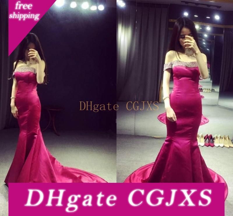 fuschia evening gowns