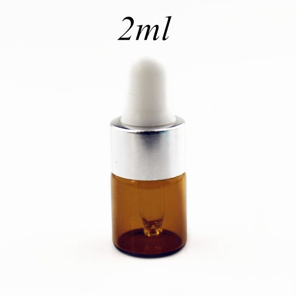 2ml Amber bottles with white cap