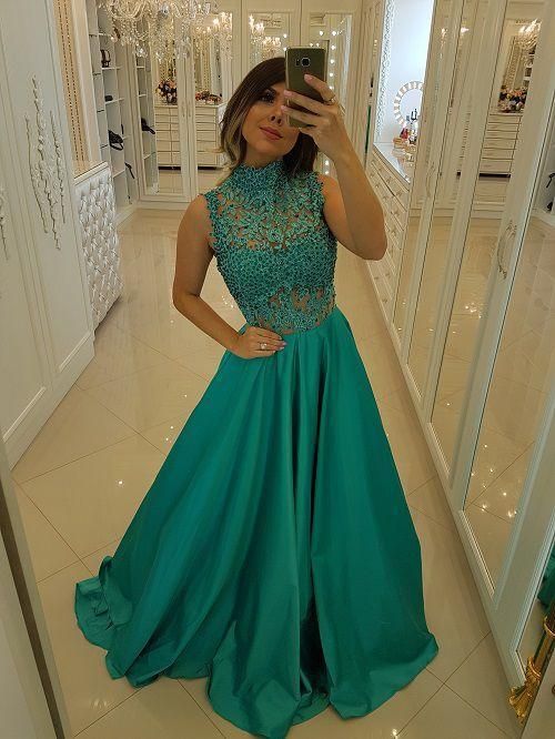 high neck prom dresses 2019