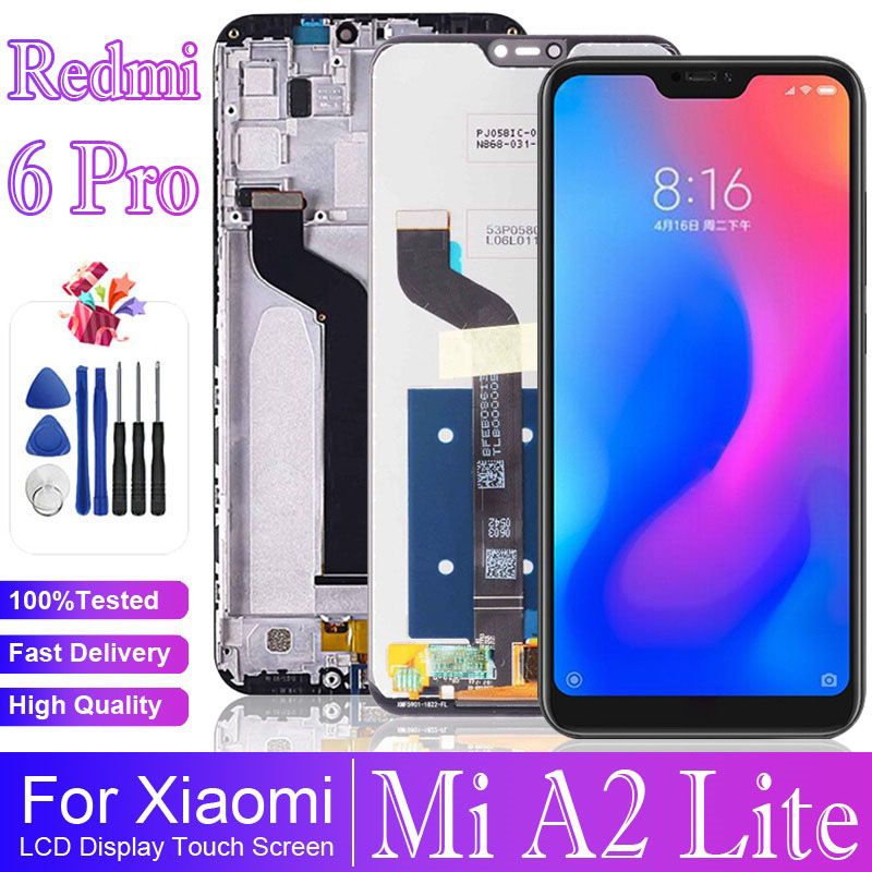 Xiaomi Redmi Pro M1805D1SEフルLCDディスプレイMI A2 Lite M1805D1SG タッチスクリーンデジタイザアセンブリの5.84インチの携帯電話のタッチパネルを￥3,714 DHgate