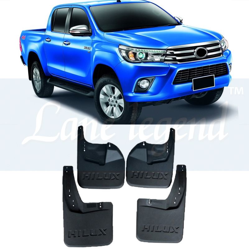 accesorios coche guardabarros moldeados para Toyota Hilux revo 4WD 2016 2017 2018 2019 delantero Guardabarros trasero Fender