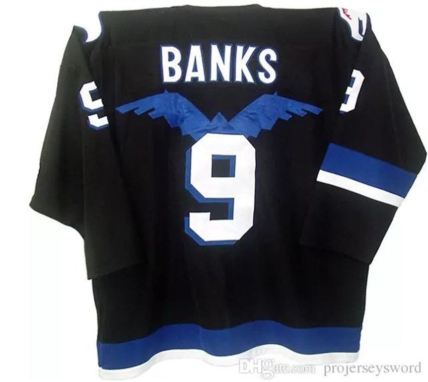 Mighty Ducks Jersey Hawks #9 Adam Banks Jersey Mens 100% Stitched  Embroidery Logos Hockey Jerseys Black Color Free Fast Shipping From  Fan_jersey, $24.89