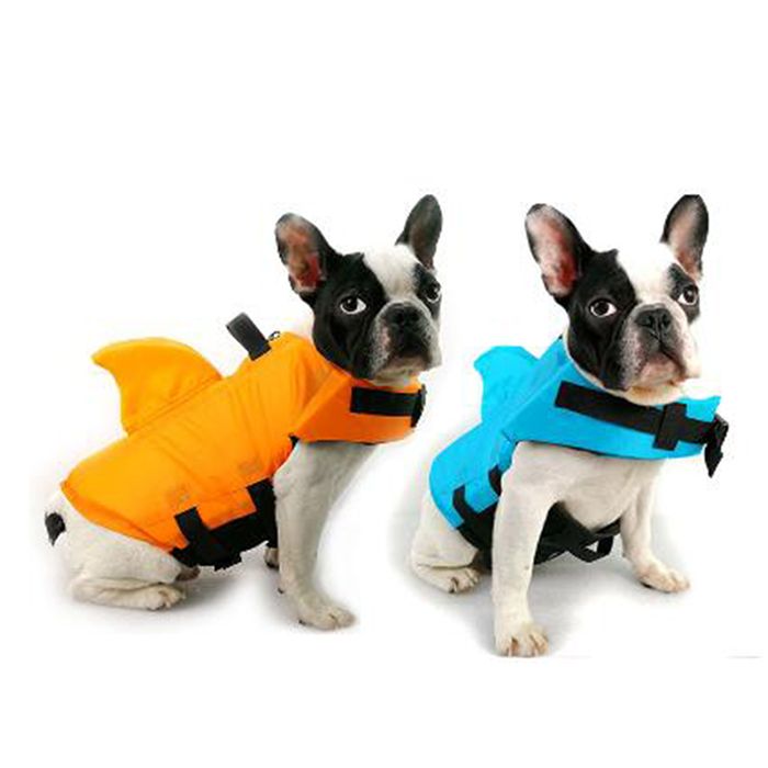 Quinto pelo estación de televisión Chaqueta perro salvavidas verano Shark Pet Life ropa para perros Perros del  traje de baño traje