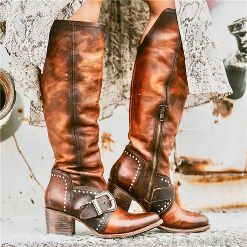 punk biker boots