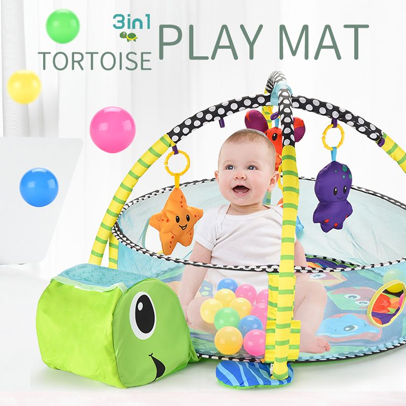 turtle playmat with balls