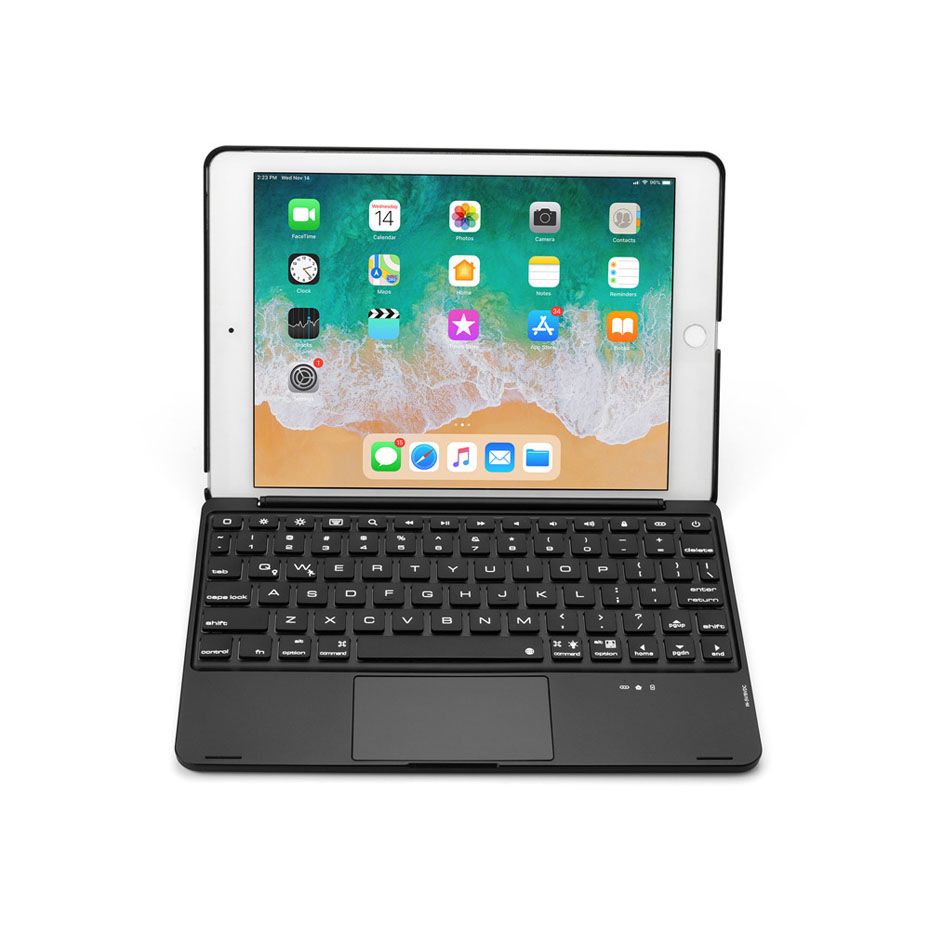 IVEOPPE Custodia Tastiera con Touchpad per iPad 5 Air 2 iPad 6 Air Nero 2018 2017 Pro 9,7 Retroilluminata Bluetooth Touchpad Tastiera Italiana con Smart Cover e Portapenne per iPad 9.7 IVEOPPE Custodia Tastiera con Touchpad per iPad 5 Air 2 iPad 6 Air Nero 2018 2017 Pro 9,7 Retroilluminata Bluetooth Touchpad Tastiera Italiana con Smart Cover e Portapenne per iPad 9.7