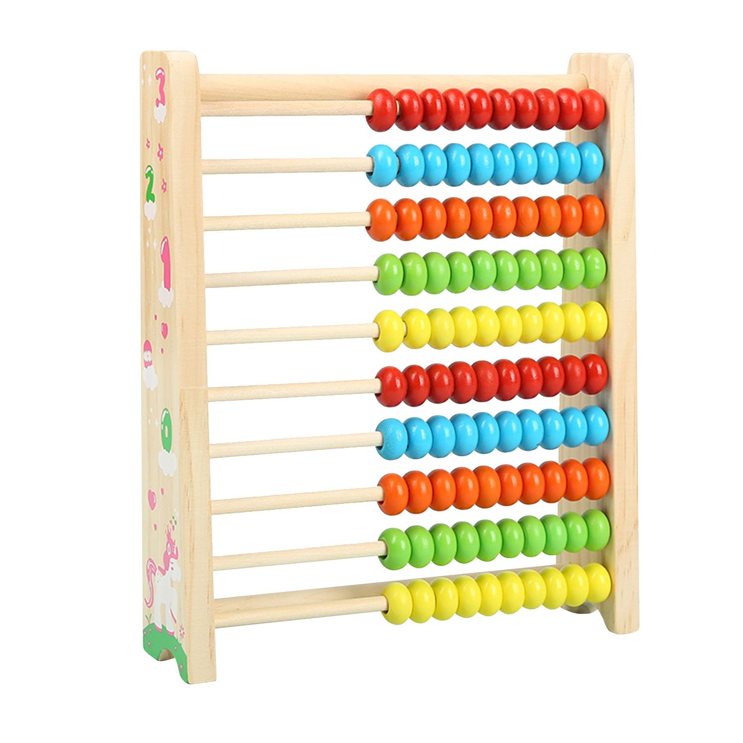 Abaco Juguete De Conteo Educativo Clasico De Madera Contando números Matemáticas 