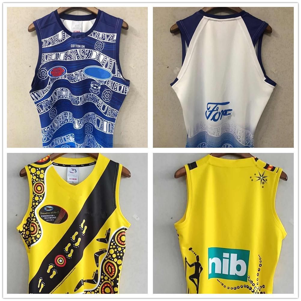 2020 ESSENDON BOMBERS 2021 AFL Jersey League Singlet GEELONG CATS GUERNSEYS Adelaide Crows ...