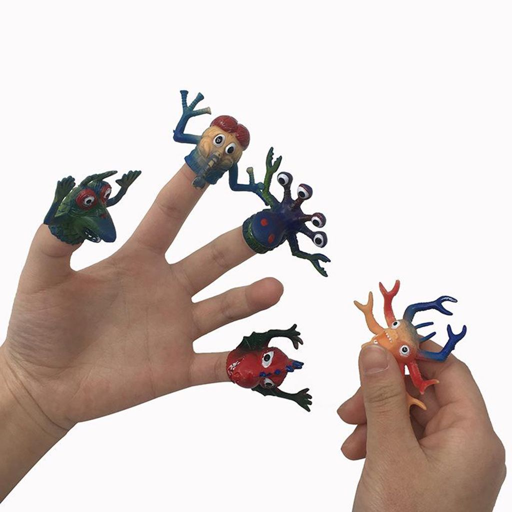 rubber monster finger puppets