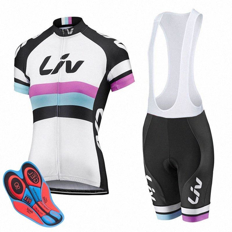 2017 Jersey de mujer conjunto LIV MTB bike ropa de ropa de la