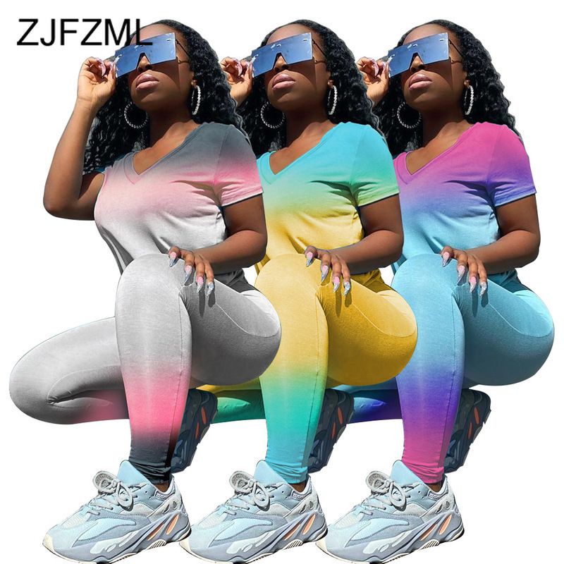rainbow plus size jogging suits