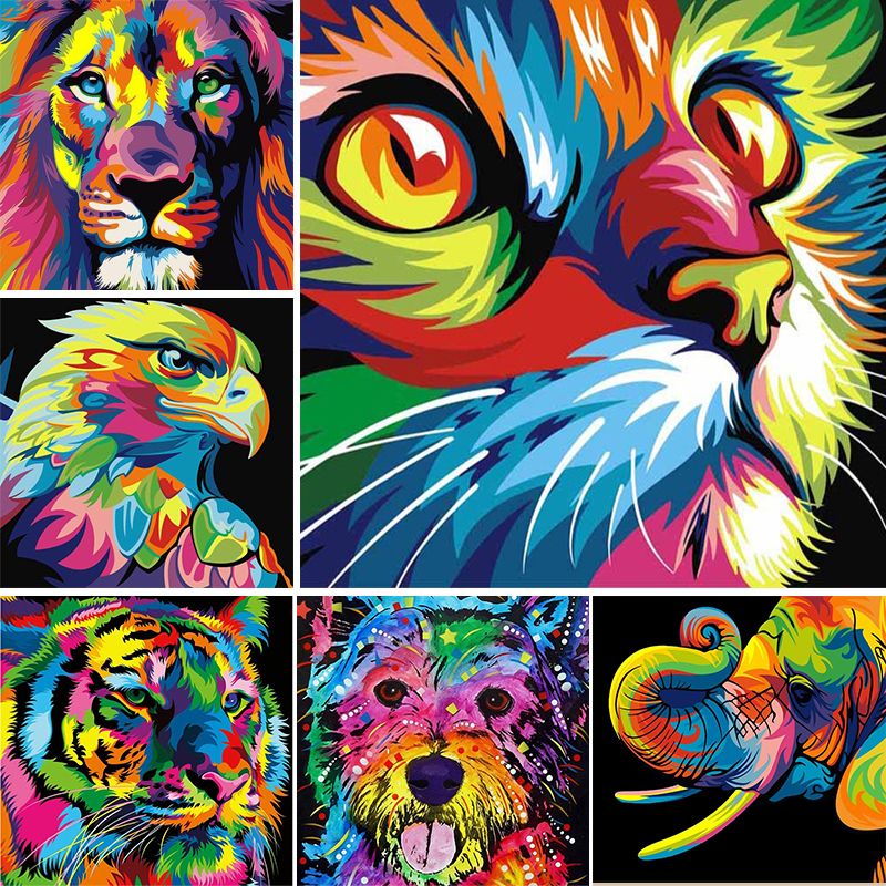 5D diy Diamond Painting Animals dog&cat Cross stitch Kit Diamond Embroidery Lion&Tiger mosaic Picture of Rhinestones home decor 5D diy Diamond Painting Animals dog&cat Cross stitch Kit Diamond Embroidery Lion&Tiger mosaic Picture of Rhinestones home decor