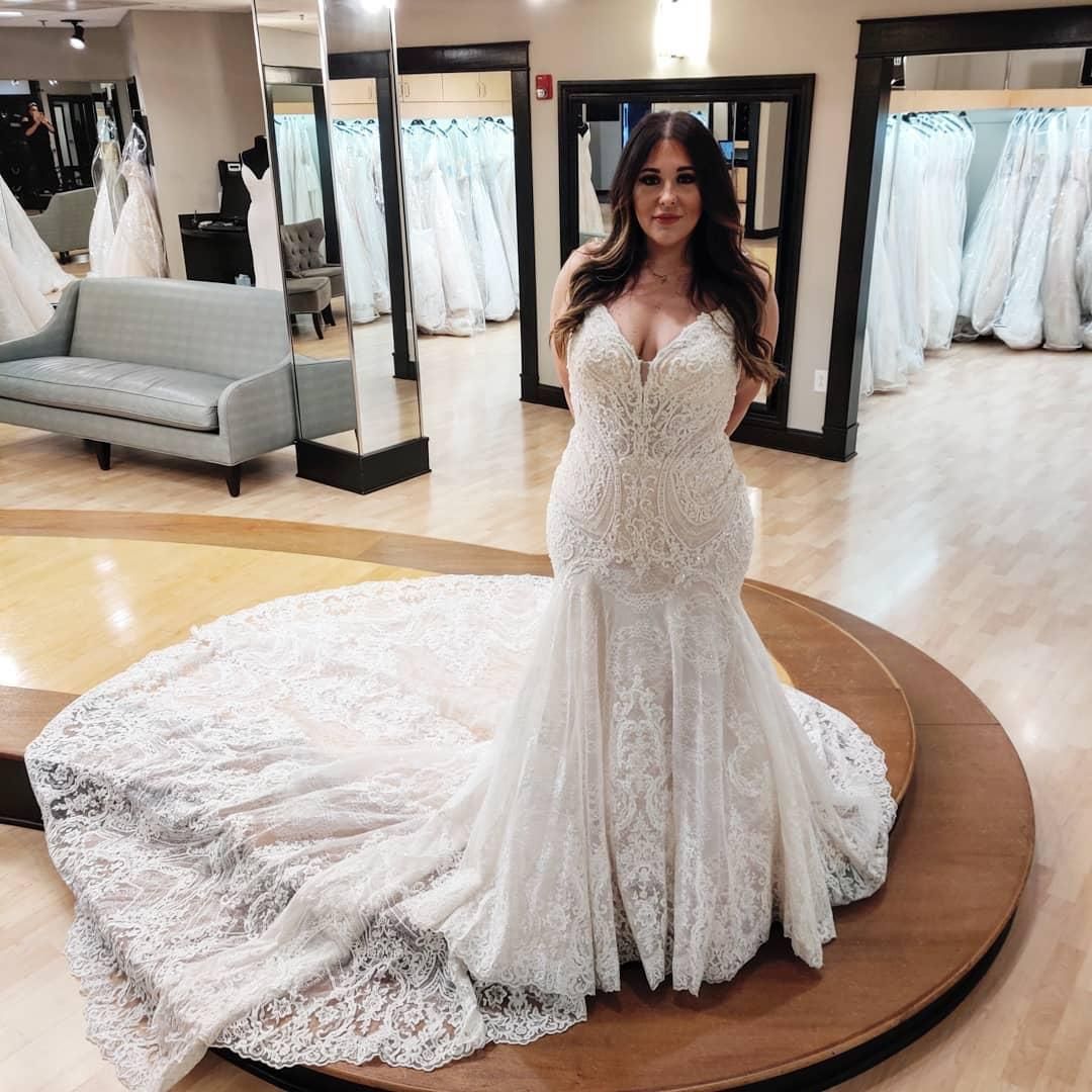 Designer Full Lace 2021 Plus Size Wedding Dresses Arabic ...