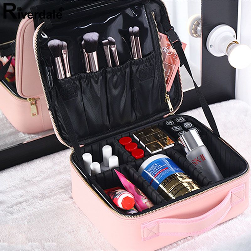 Compra Mujer Marca Maquillaje Caja Profesional Alta Calidad Completa Bolsa  Cosmética Organizador Cuero Belleza Manicura Viaje Maquillaje Maquillaje  Maleta Barato | Entrega Rápida Y Calidad | Es.Dhgate