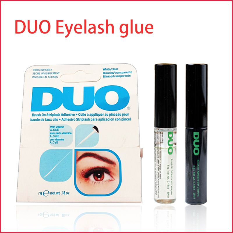 New Arrival DUO Eyelash Adhesives Eye Lash Glue Brush On Adhesives Vitamins White/Clear/Black