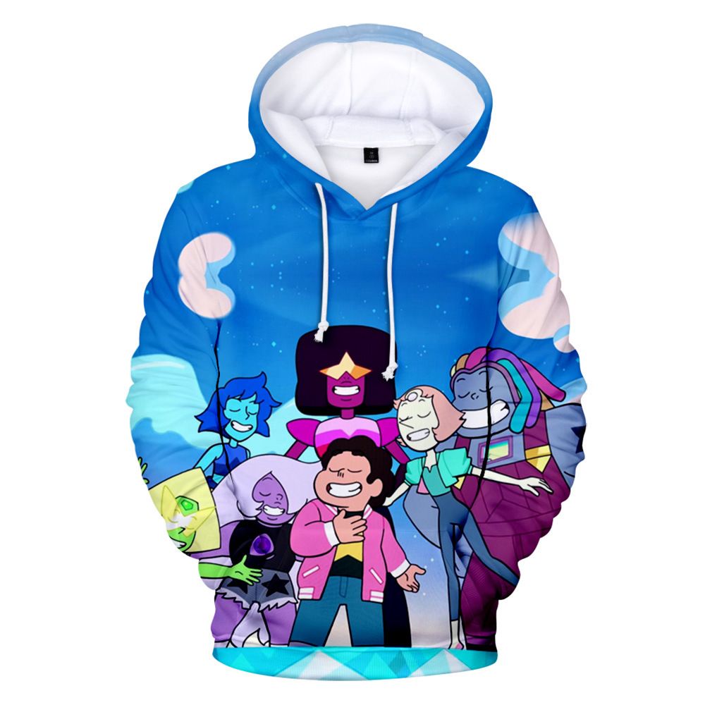 Anime Steven Universe Men Women 3D Hoodie Casual Sweatshirt Jacket Pullover New 