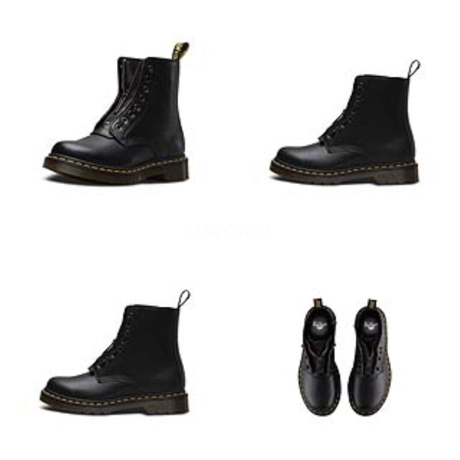 black wedge calf boots