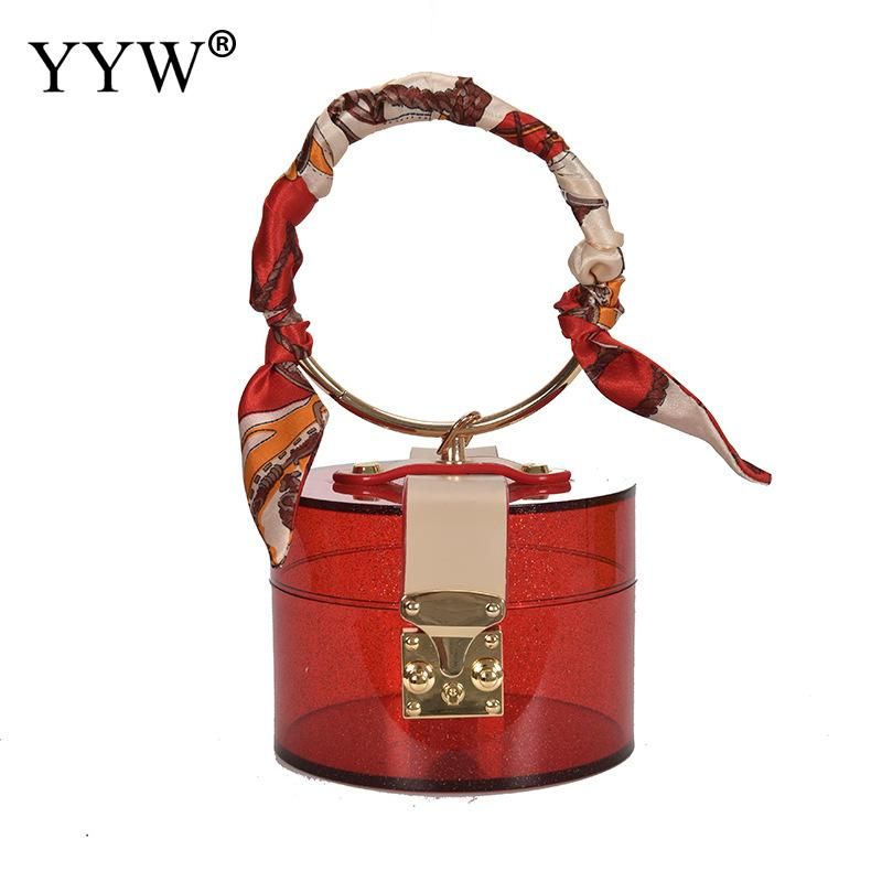 gold ring handle clutch bag