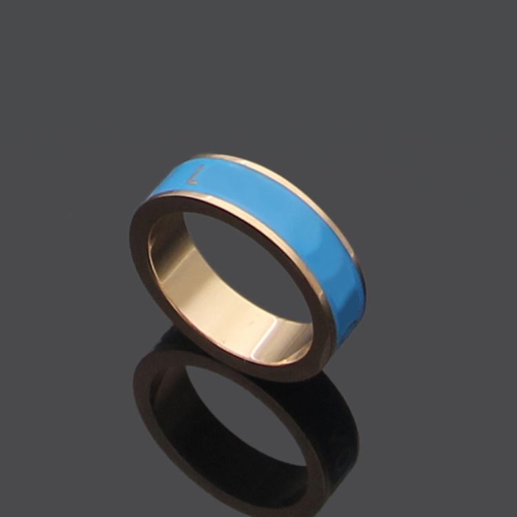 Rose Gold +Blue Ring