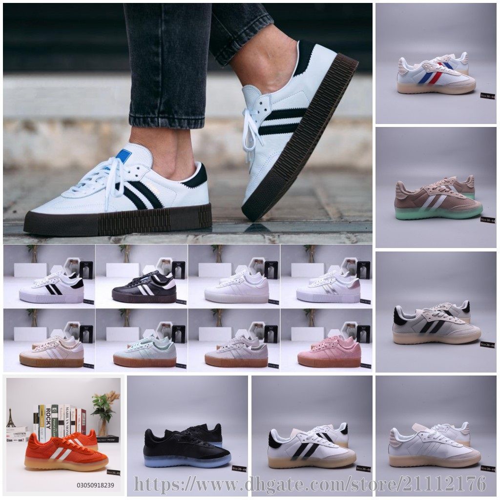 Mens Samba Rose Gazelle Classic Shoes High Quality Green Black Blue Red Pink White Womens Student RM Casual Shoes From Win_wintrade, $64.67 | DHgate.Com