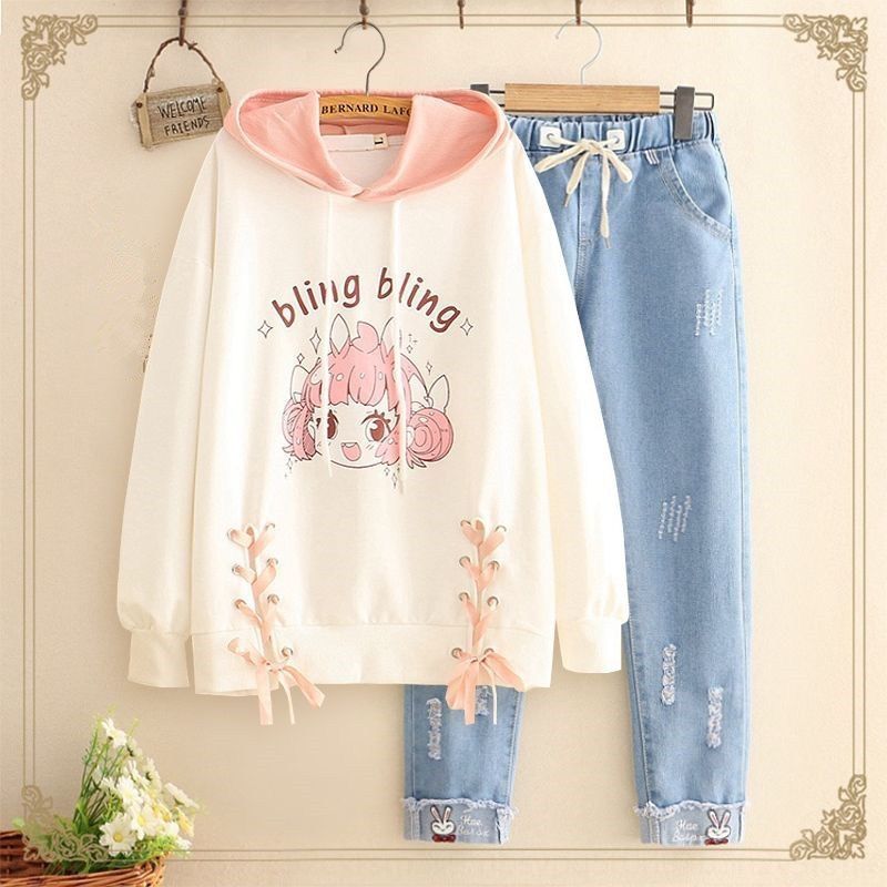 girls hooded top