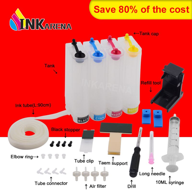 Compra INKARENA Ciss Tanque De Reemplazo Para 350 351 Cis Kit Photosmart  C4480 C4280 C4580 C5280 J5780 J5730 J5780 J5785 J5790 Impresora Barato |  Entrega Rápida Y Calidad | Es.Dhgate