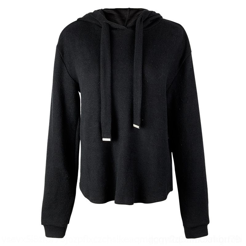 hoodie with ribbon drawstring