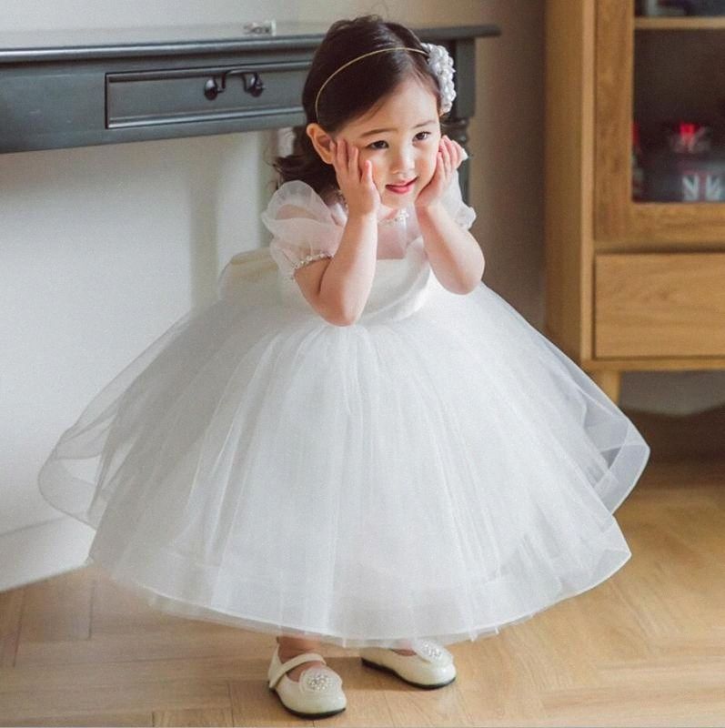 2020 Vestido Infantil Baptism Dress For Girls White 1st Birthday Party Wedding Flower Girl Dress Baby Girl Princess Christmas Costume 6cdm From Dearbeuty 32 47 Dhgate Com