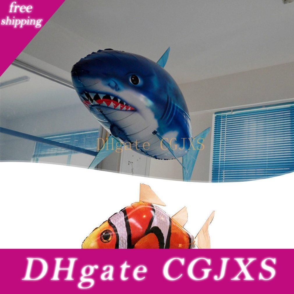 flying inflatable shark