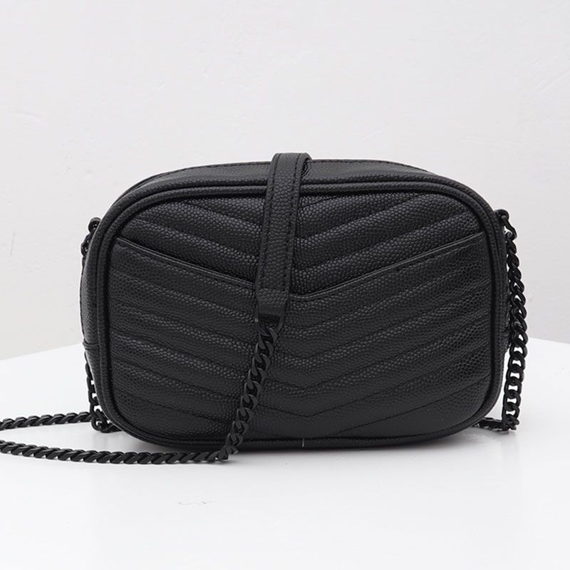 black crossbody camera bag