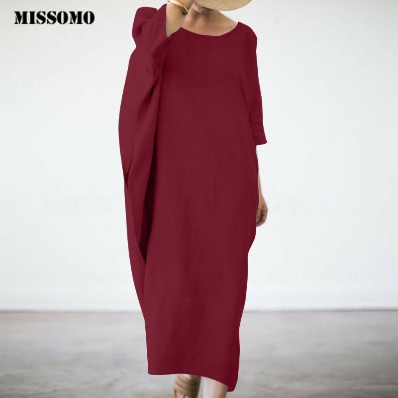 mid sleeve maxi dress